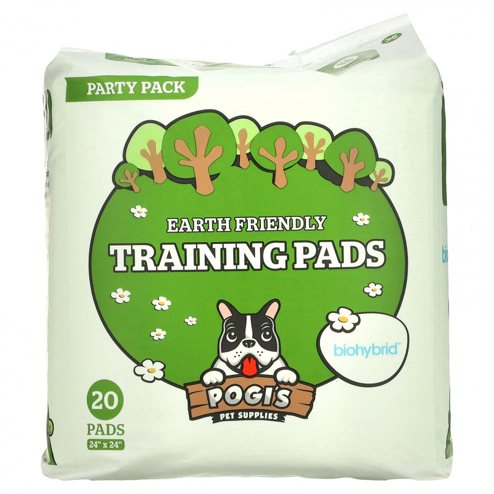 Pogi's Pet Supplies, Earth Friendly Training Pads, 20 .    , -, 