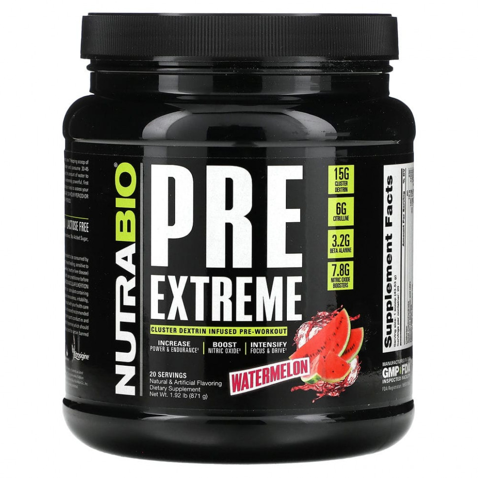 Nutrabio Labs, PRE Extreme, , 871  (1,92 )    , -, 