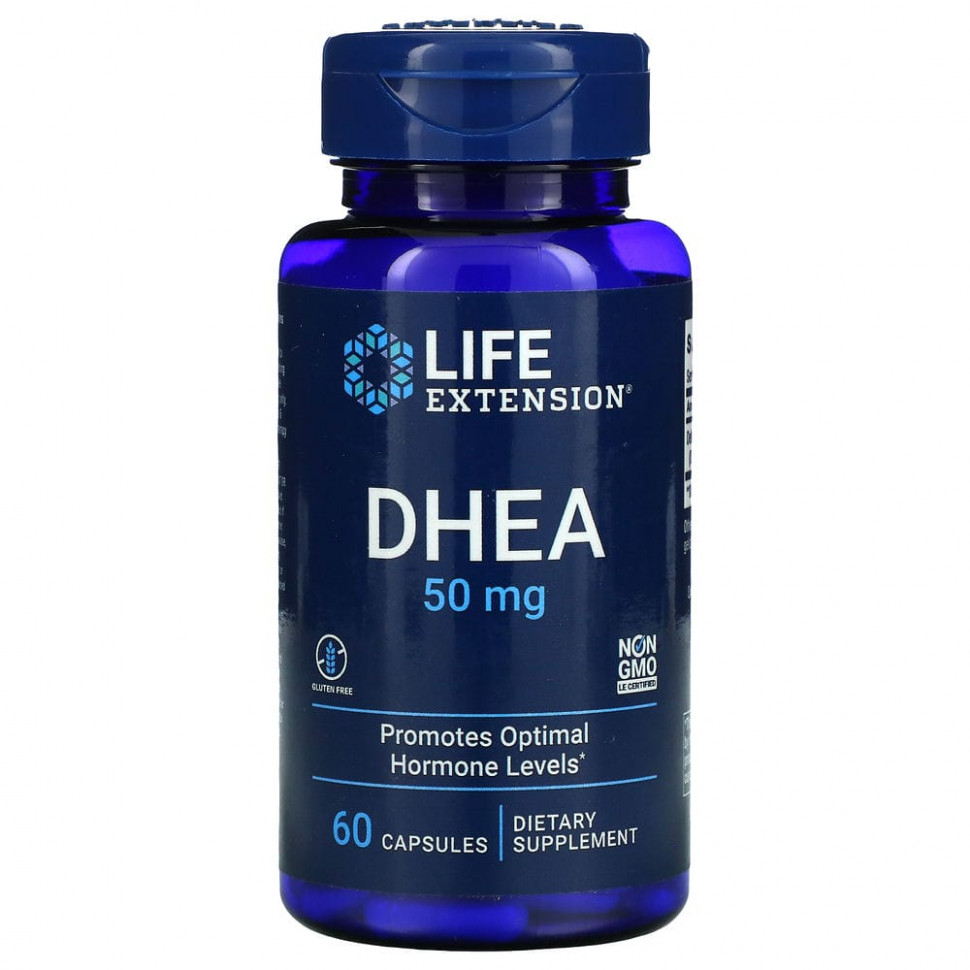 Life Extension, DHEA, 50 , 60     , -, 