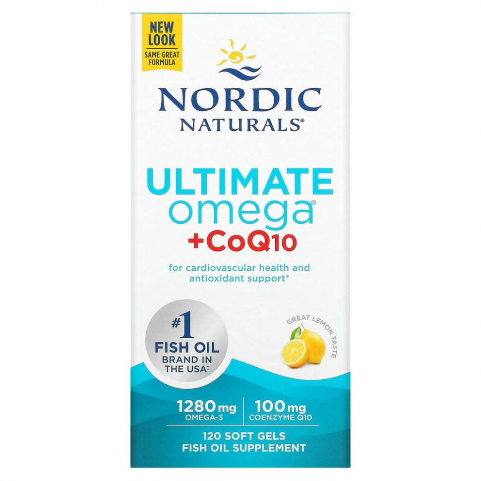 Nordic Naturals, Ultimate Omega + CoQ10, 640 , 120     , -, 