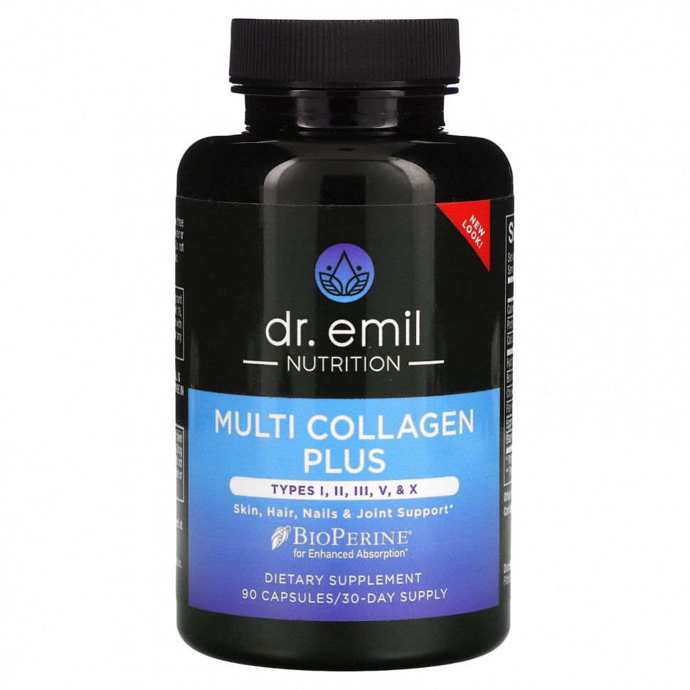 Dr Emil Nutrition, Multi Collagen Plus,  I, II, III, V  X, 90     , -, 