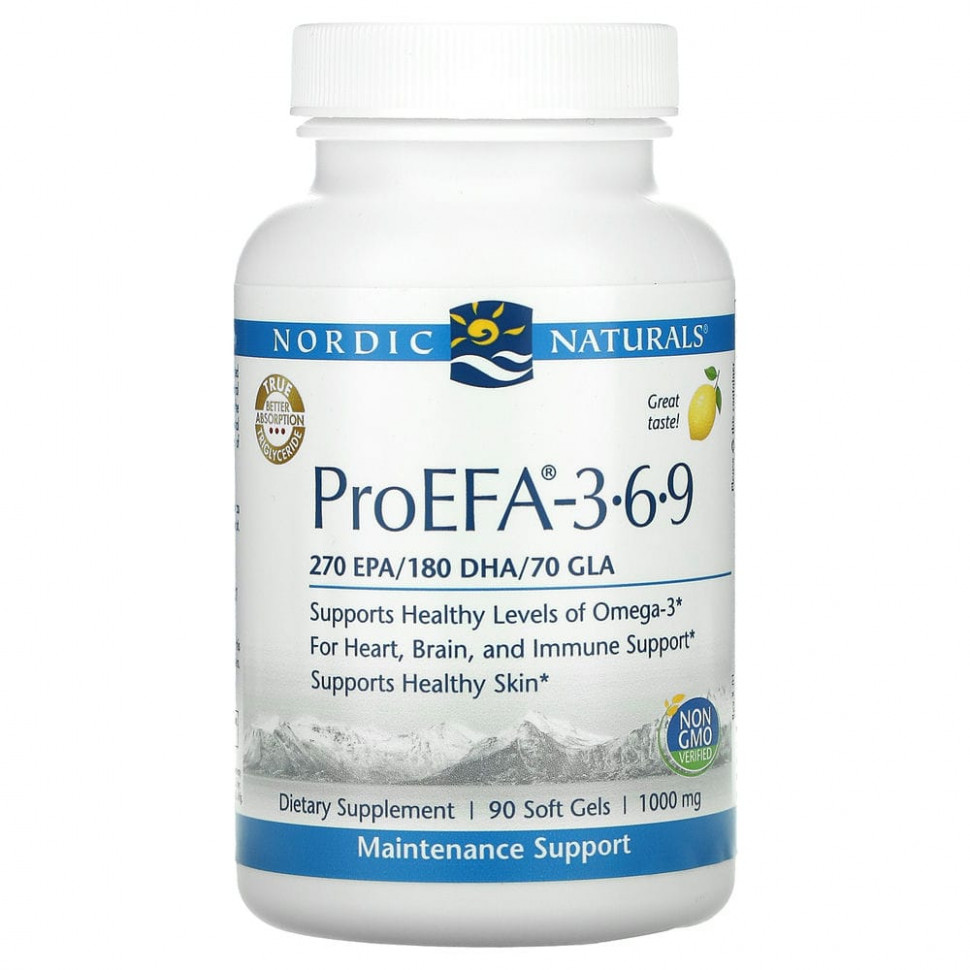 Nordic Naturals, ProEFA 3-6-9, , 1000 , 90      , -, 