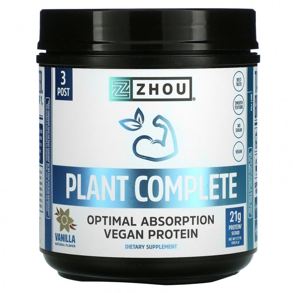  Zhou Nutrition, Plant Complete,     , , 500,8  (17,7 )  Iherb ()