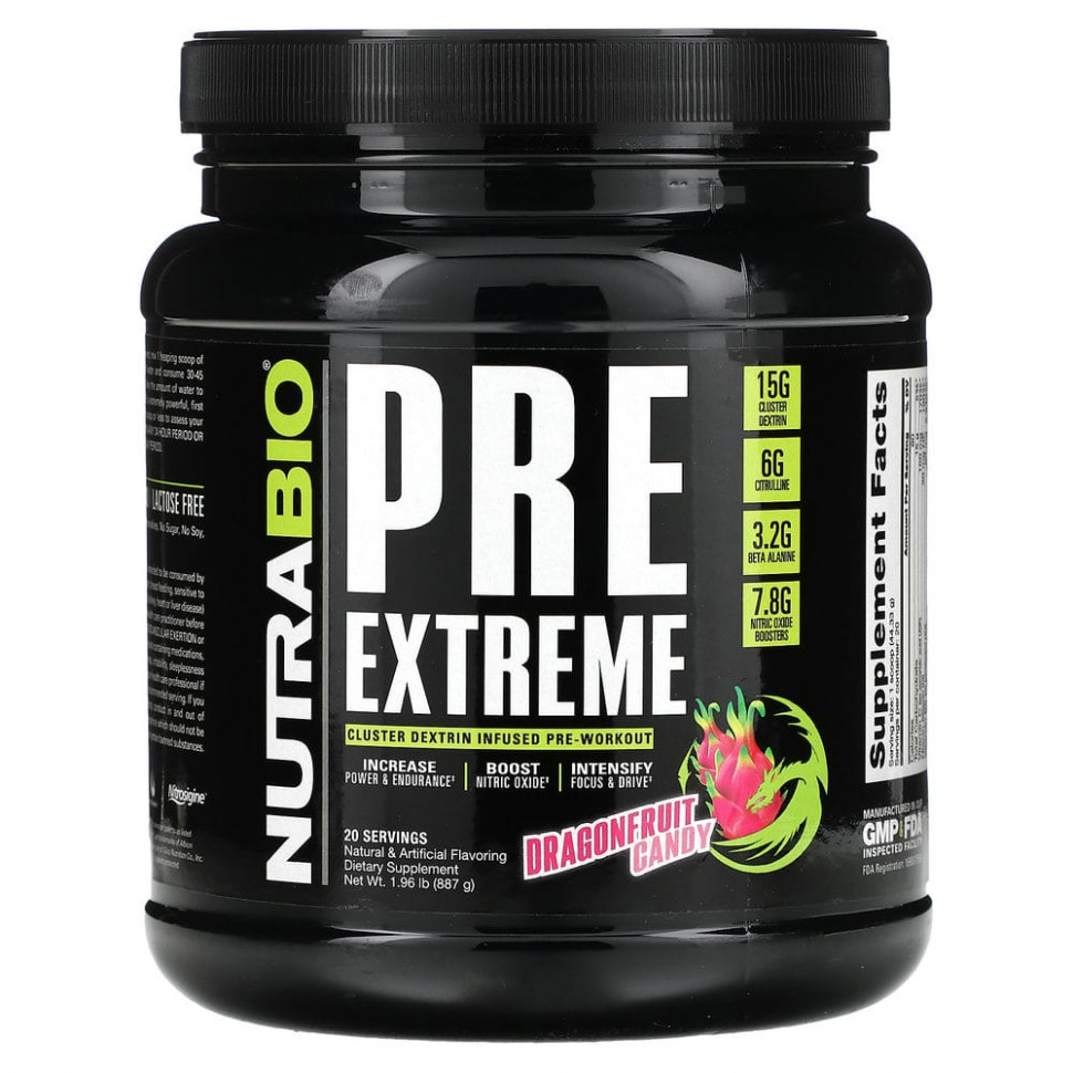 Nutrabio Labs, PRE Extreme,    , 887  (1,96 )    , -, 