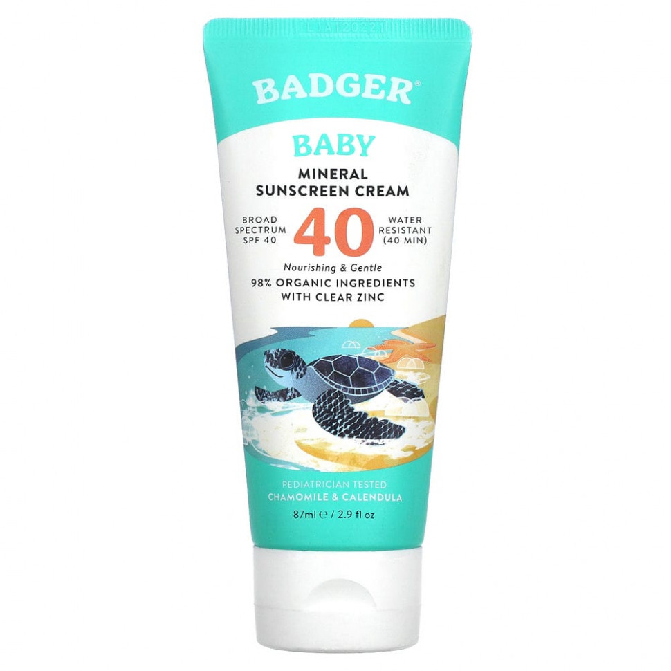 ���������� Badger Company, ����������� �������������� ���� ��� �����, SPF 40, ������� � ���������, 87 �� (2,9 ����. �����)  Iherb (������)