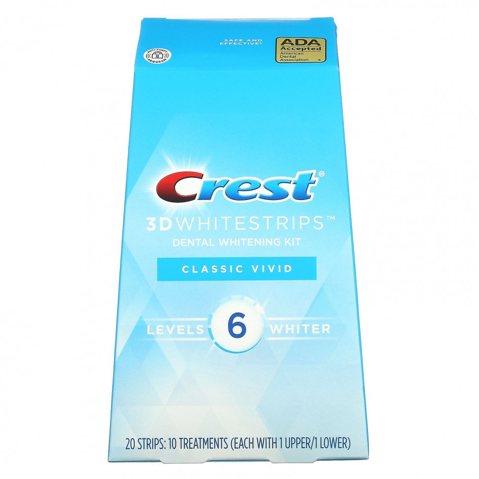 Crest, 3D Whitestrips, Classic Vivid,    , 20     , -, 