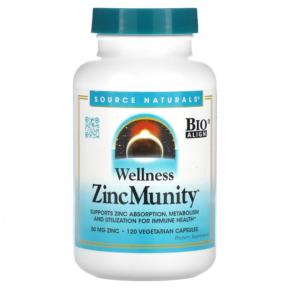 Source Naturals, Wellness ZincMunity, 50 , 120      , -, 