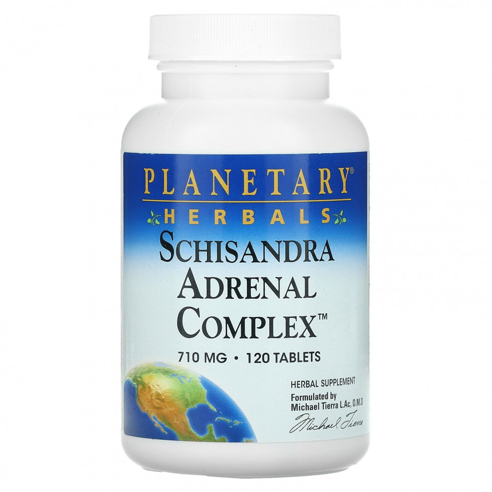 Planetary Herbals, Schisandra Adrenal Complex, 710 , 120     , -, 