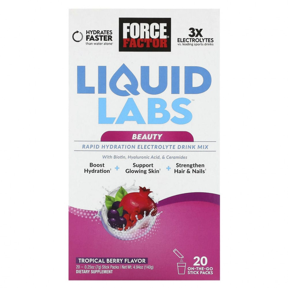 Force Factor, Liquid Labs Beauty,      ,  , 20   7  (0,25 )    , -, 