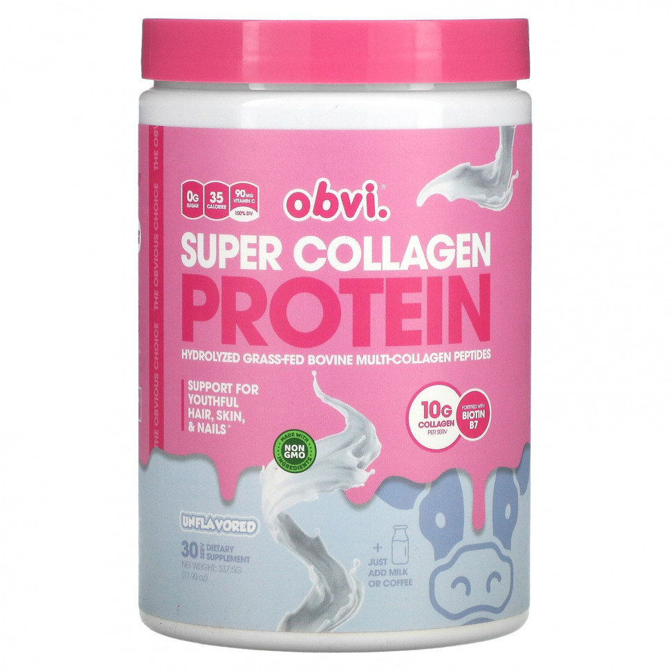 Obvi, Super Collagen Protein,  , 337,5  (11,90 )    , -, 