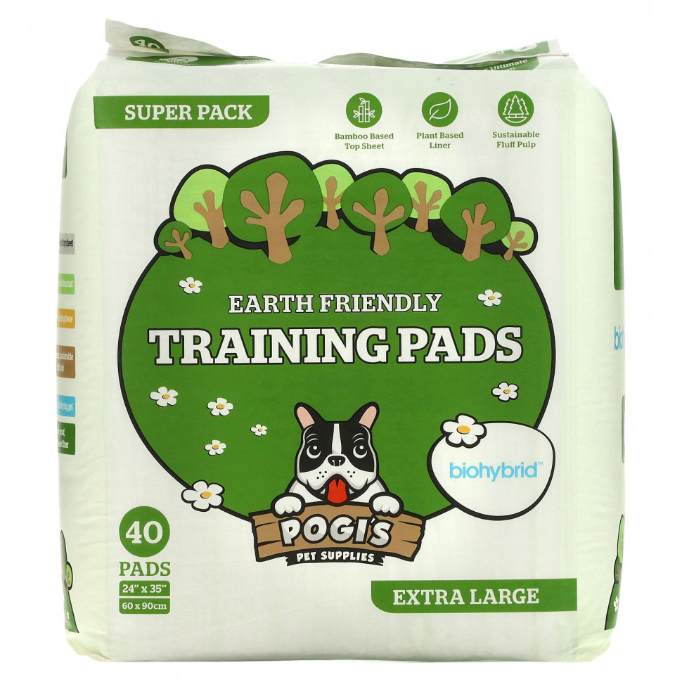 Pogi's Pet Supplies, Earth Friendly Training Pads,  , 40 .    , -, 