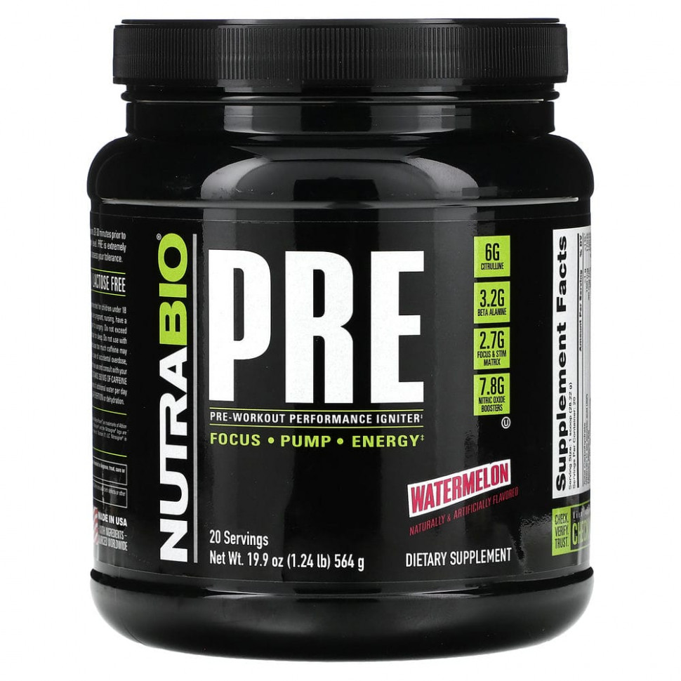 Nutrabio Labs, Pre-Workout Performance Igniter, , 564  (1,24 )    , -, 