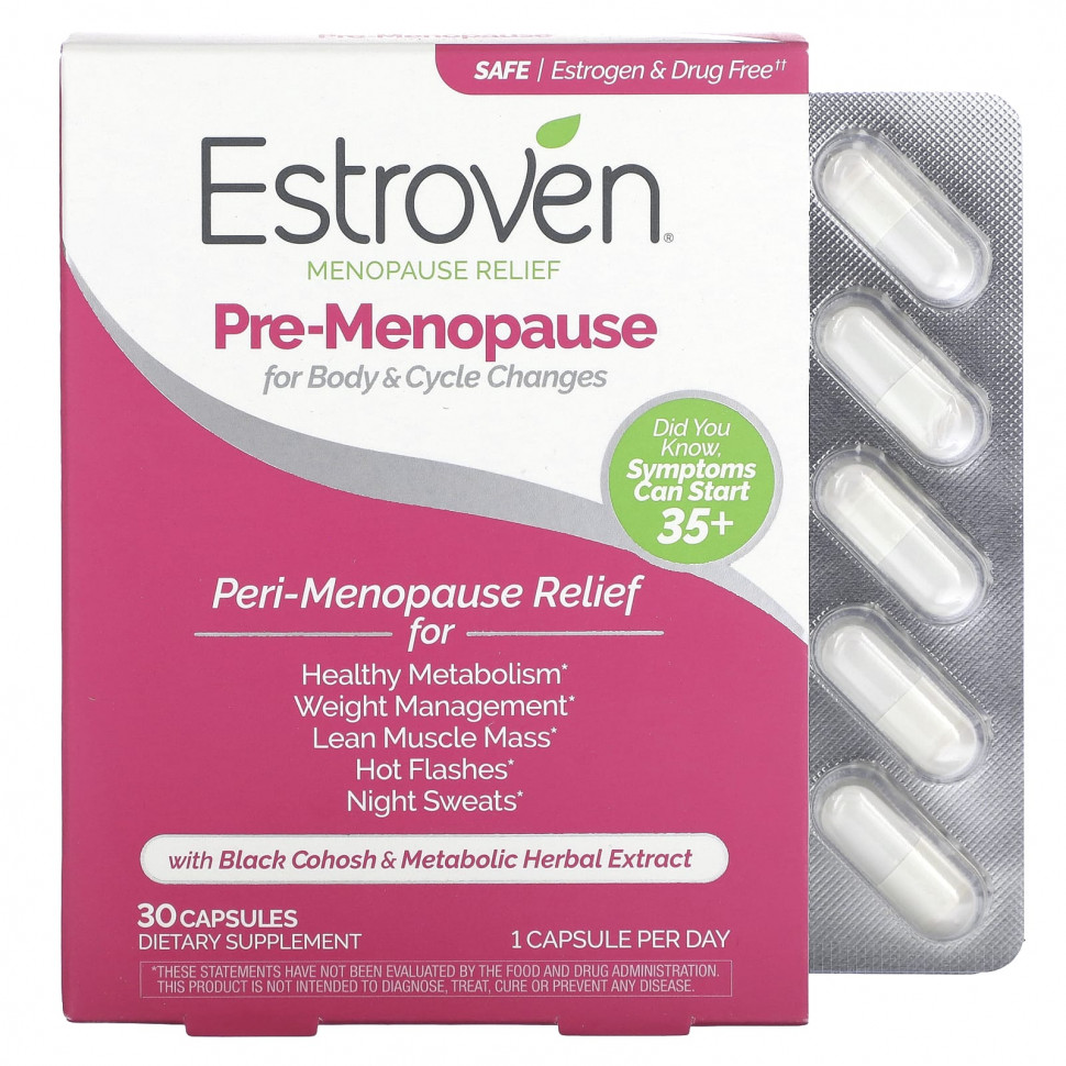 Estroven, Menopause Relief, Pre-Menopause, 30     , -, 