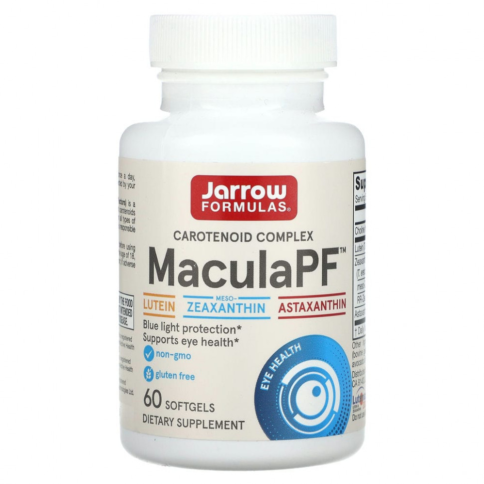 Jarrow Formulas,    , MaculaPF, Blue Light Protection, 60     , -, 