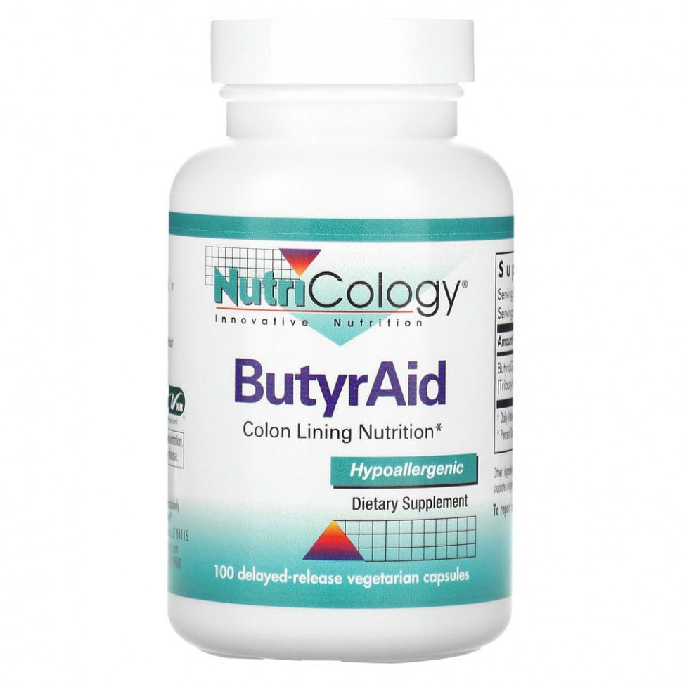 Nutricology, ButyrAid, 100         , -, 