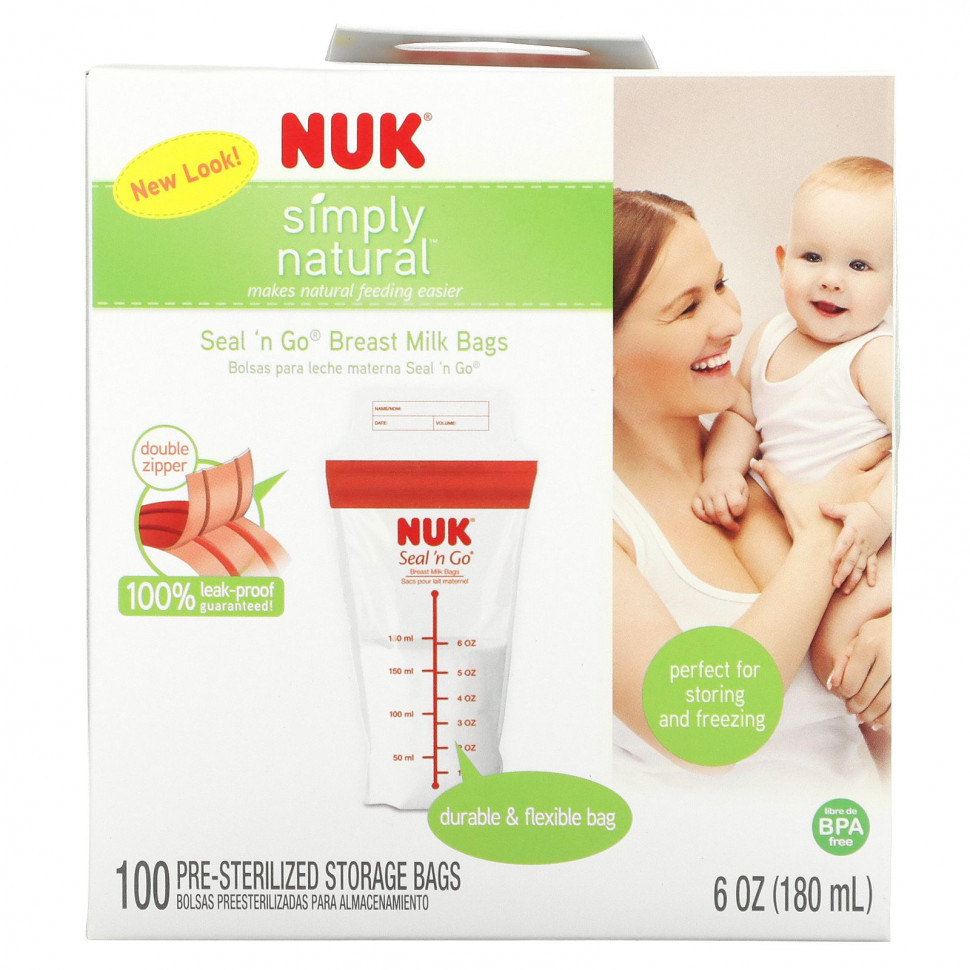 NUK, Seal 'n Go,    , 100    , 180  ( 6 )    , -, 