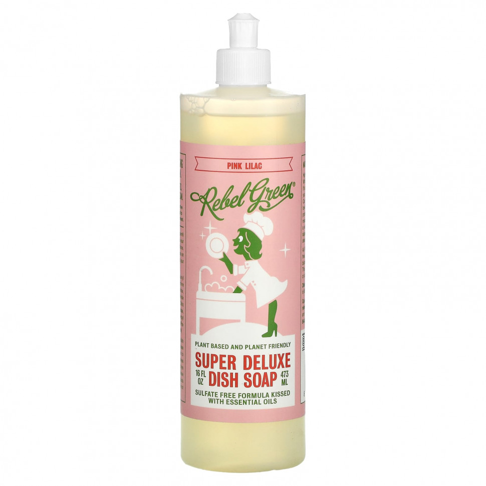 Rebel Green, Super Deluxe Dish Soap, -, 473  (16 . )    , -, 