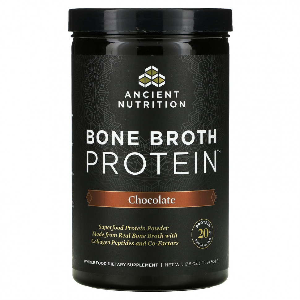 Dr. Axe / Ancient Nutrition, Bone Broth Protein, , 1,1  (17,8 )    , -, 