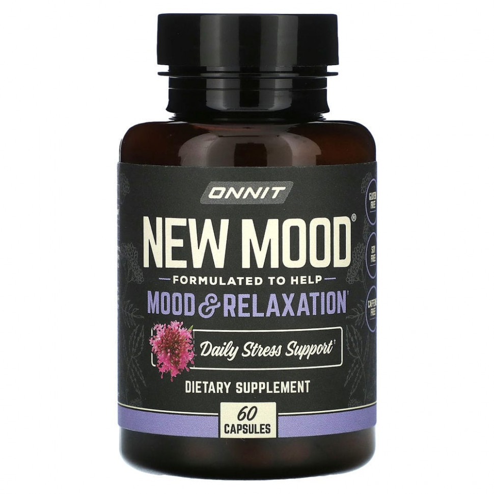  Onnit, New Mood, Mood & Relaxation, 60   Iherb ()