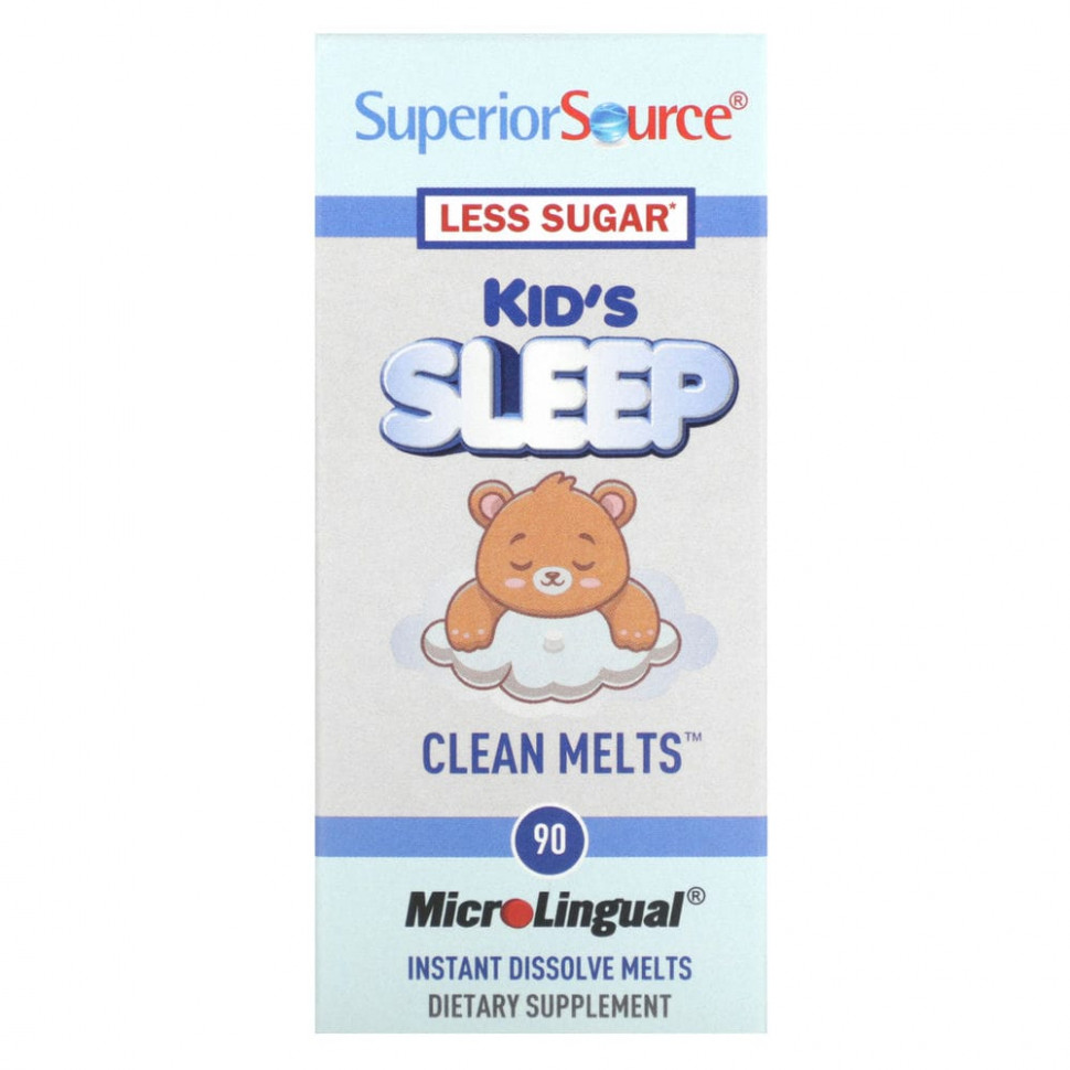 Superior Source, Kid's Sleep, Clean Melts, 90 Instant Dissolve Melts    , -, 