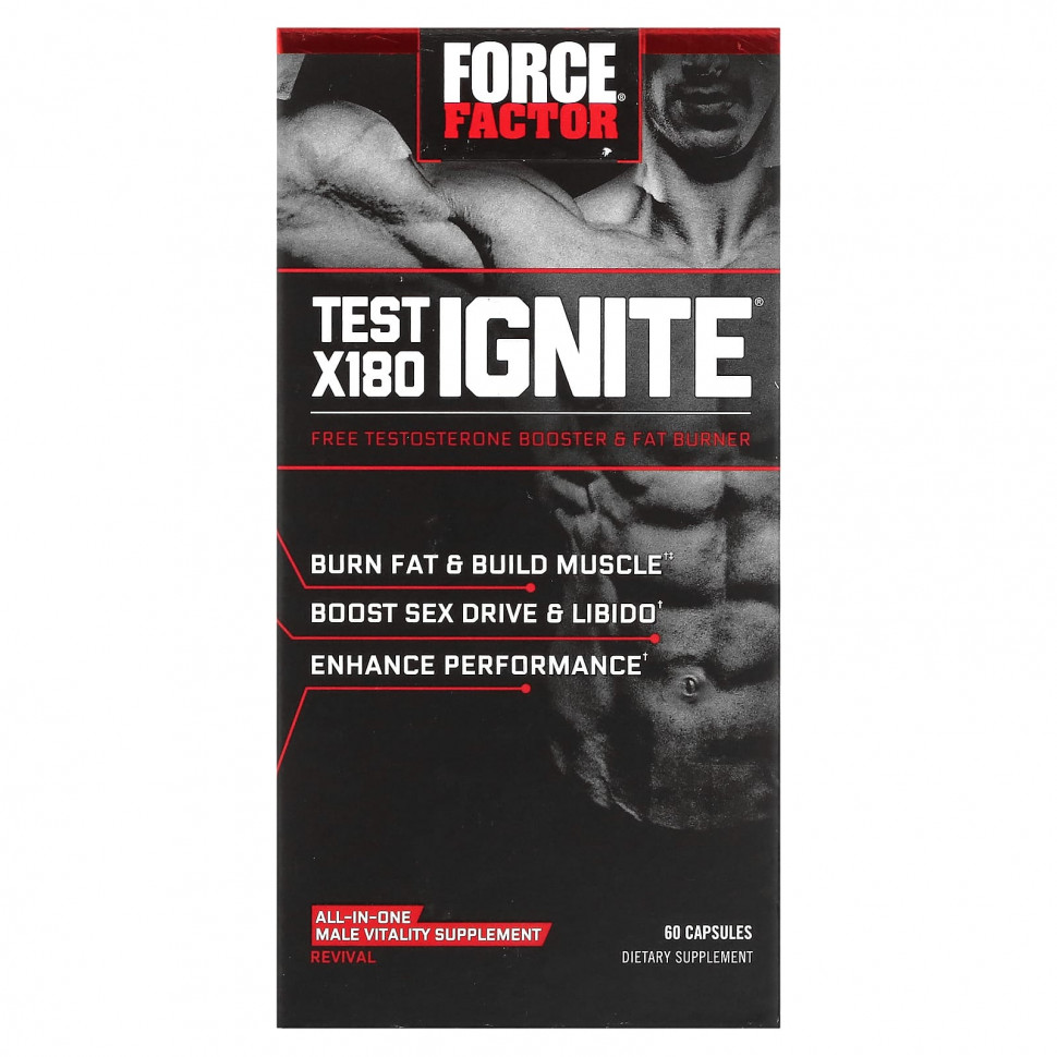 Force Factor, Test X180 Ignite,         , 60     , -, 