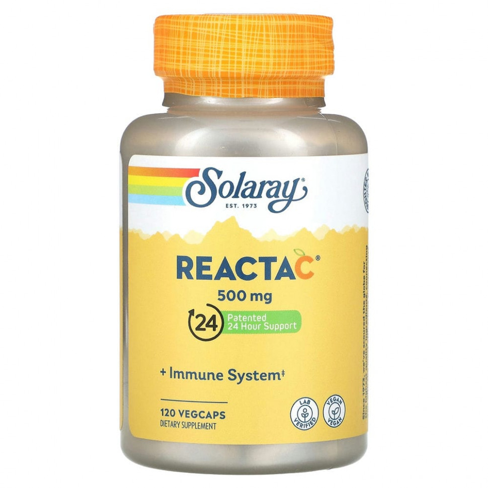 Solaray, Reacta-C, 500 , 120      , -, 