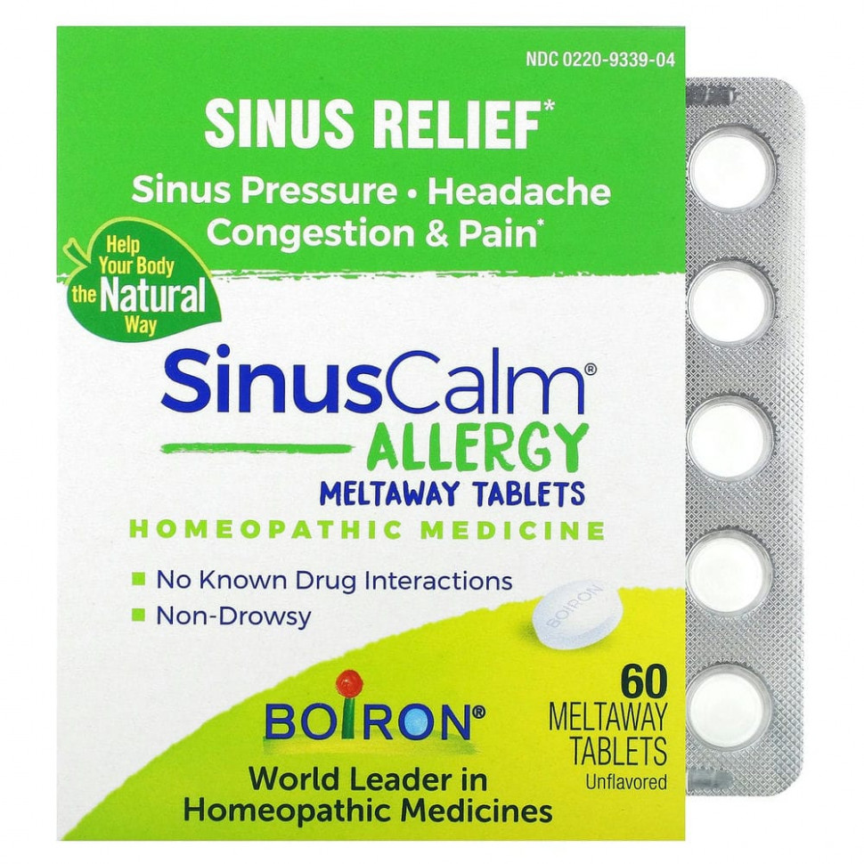  Boiron, SinusCalm Allergy,  ,  , 60  Meltaway  Iherb ()