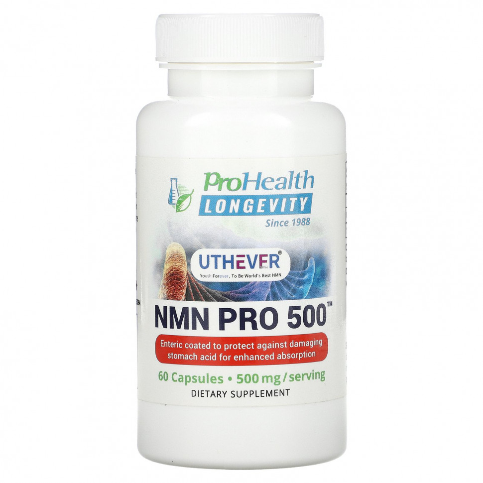 ProHealth Longevity, NMN Pro 500, 250 , 60     , -, 