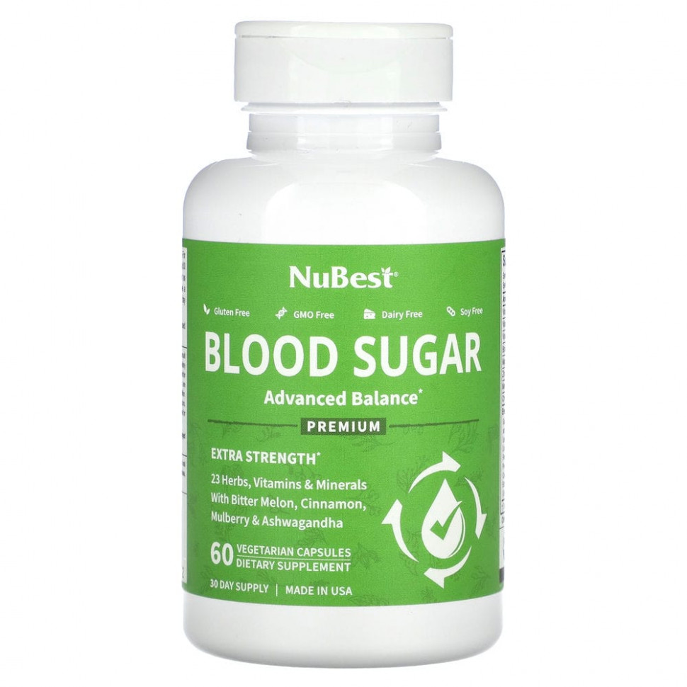  NuBest, Blood Sugar, Extra Strength, 60    Iherb ()