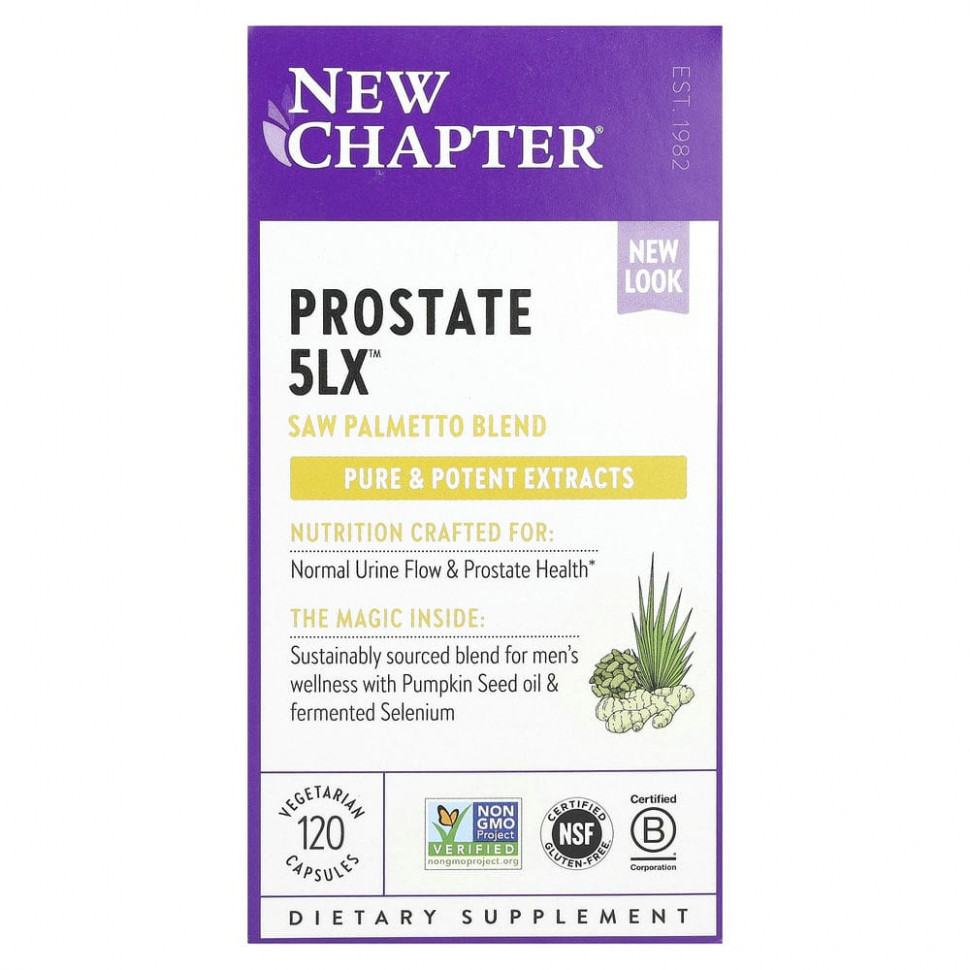 New Chapter, Prostate 5LX, 120      , -, 