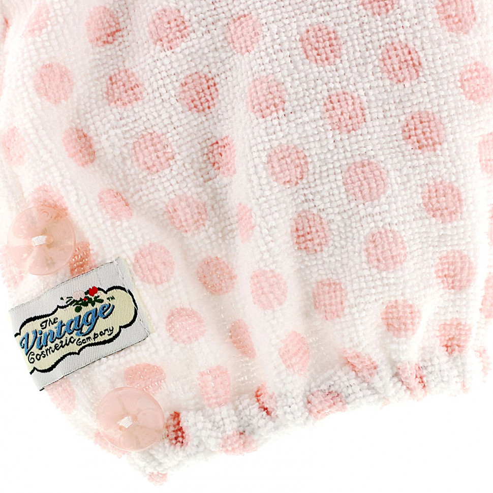 The Vintage Cosmetic Co., Hair Turban, Pink Polka Dot, 1 Count    , -, 