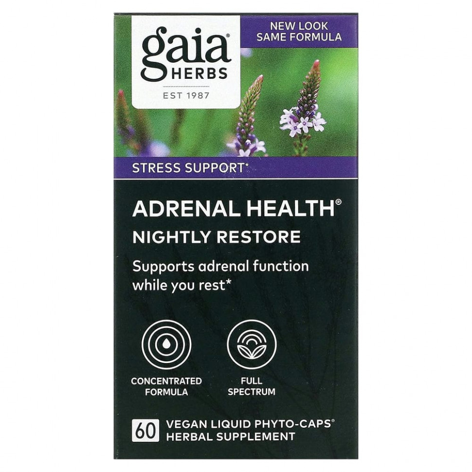 Gaia Herbs, Adrenal Health,  , 60   Phyto-Caps    , -, 