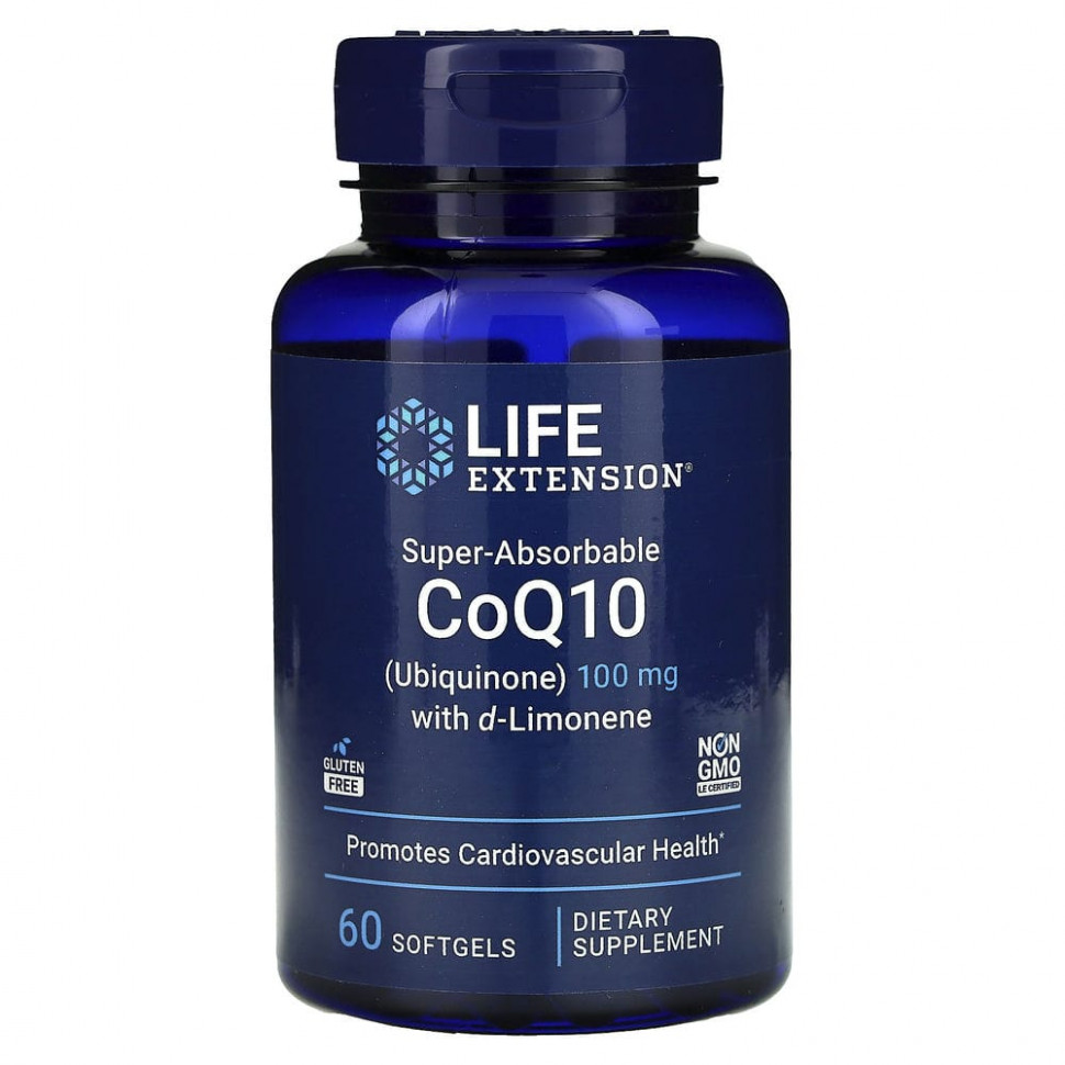 Life Extension, Super-Absorbable CoQ10,   Q10 ()  d-, 100 , 60     , -, 