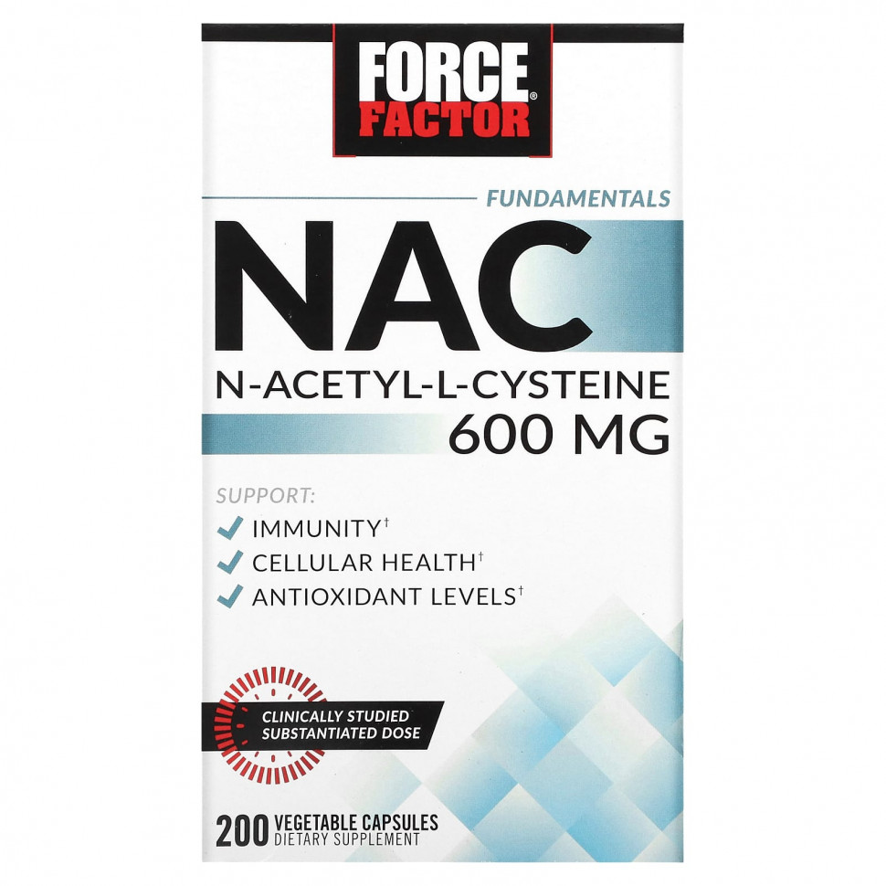 Force Factor, Fundamentals, NAC, N--L , 600 , 200      , -, 