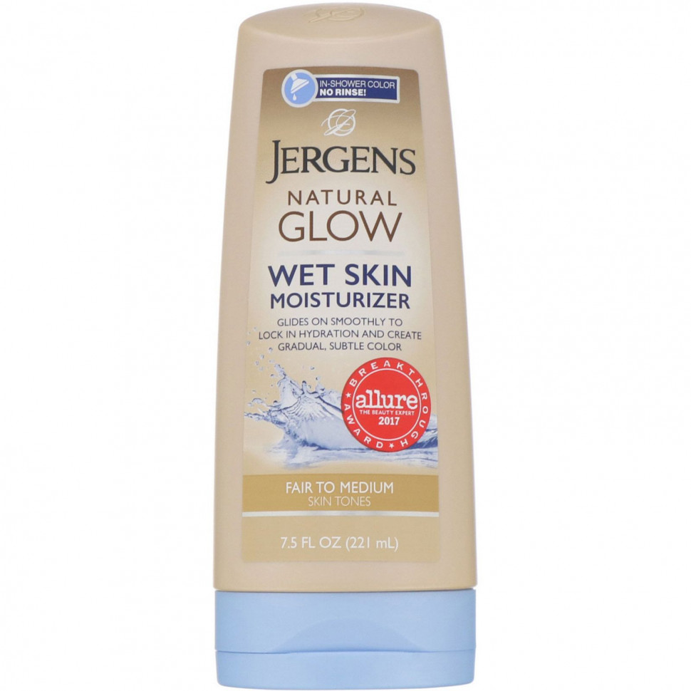 Jergens,   Natural Glow     , Wet Skin Moisturizer,  Fair to Medium (221 )    , -, 