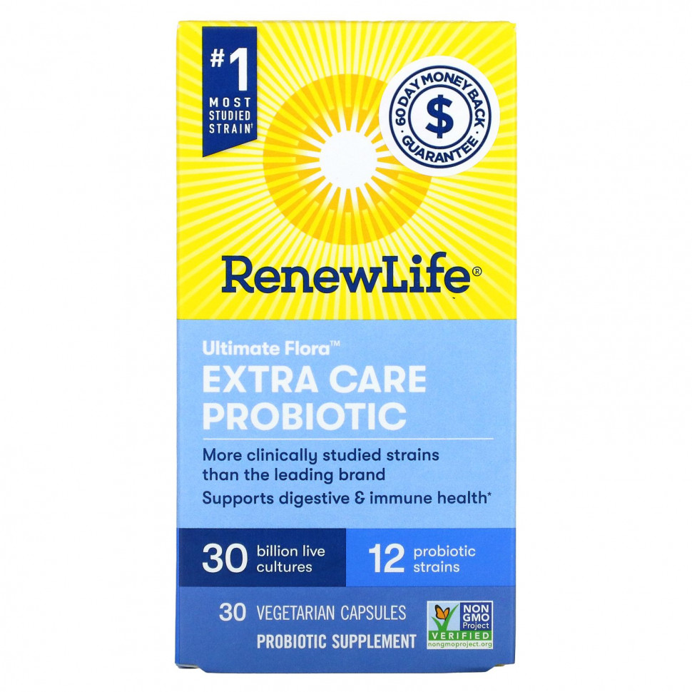  Renew Life, Ultimate Flora Extra Care Probiotic, 30  , 30    Iherb ()