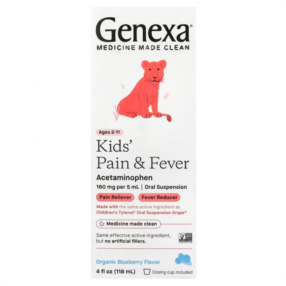 Genexa, Kid's Pain & Fever,    2 ,  , 118  (4 . )    , -, 