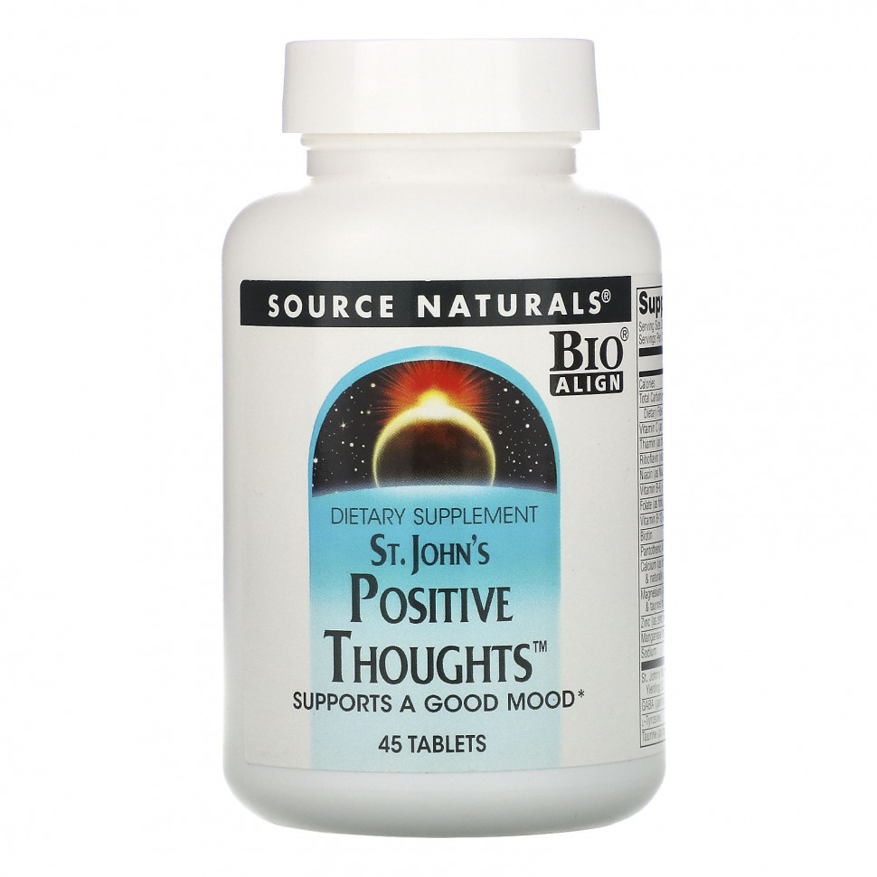 Source Naturals, St. John's Positive Thoughts, 45     , -, 
