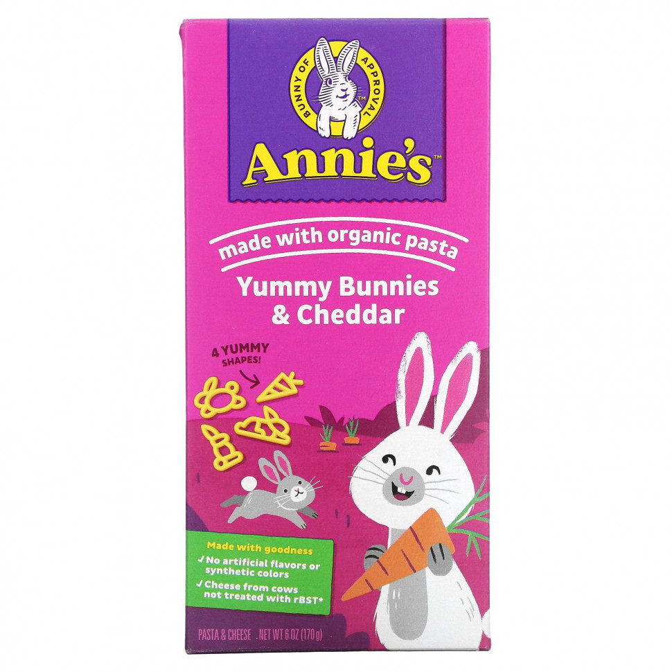 Annie's Homegrown, Bunny Pasta,       , 170  (6 )    , -, 