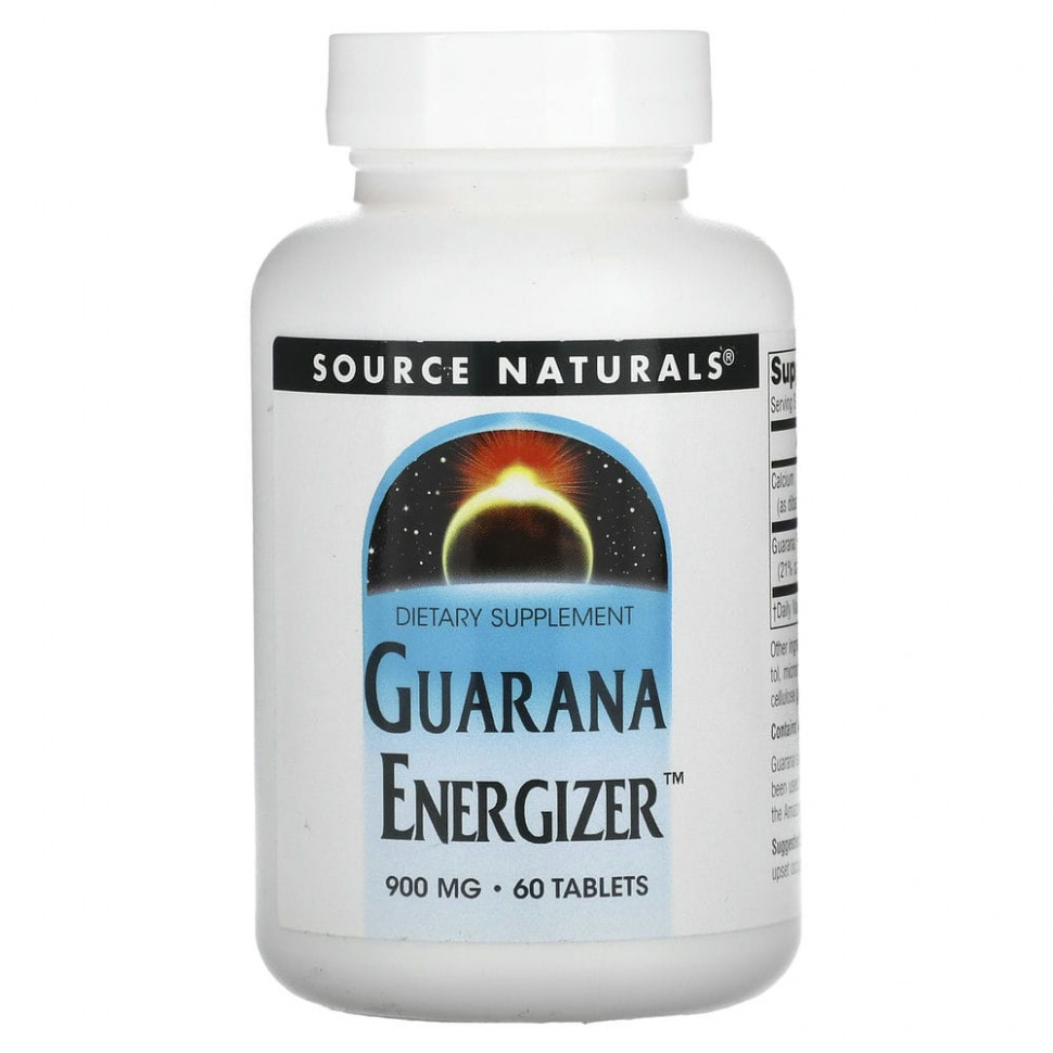 Source Naturals, Guarana Energizer, 900 , 60     , -, 