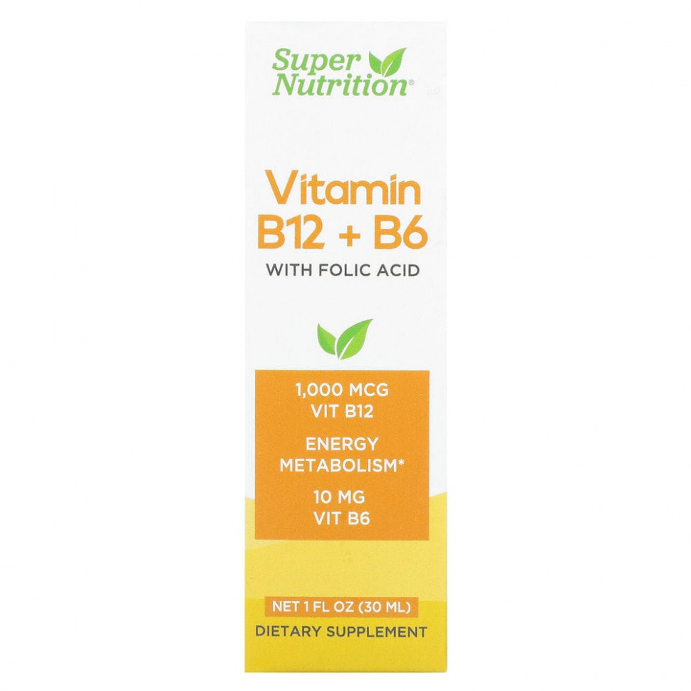 Super Nutrition,  B12  B6   , 30  (1 . )    , -, 