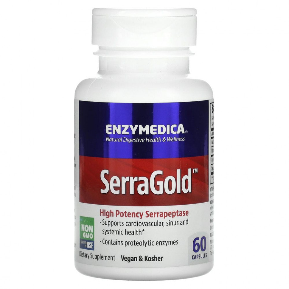 Enzymedica, SerraGold,  , 60     , -, 