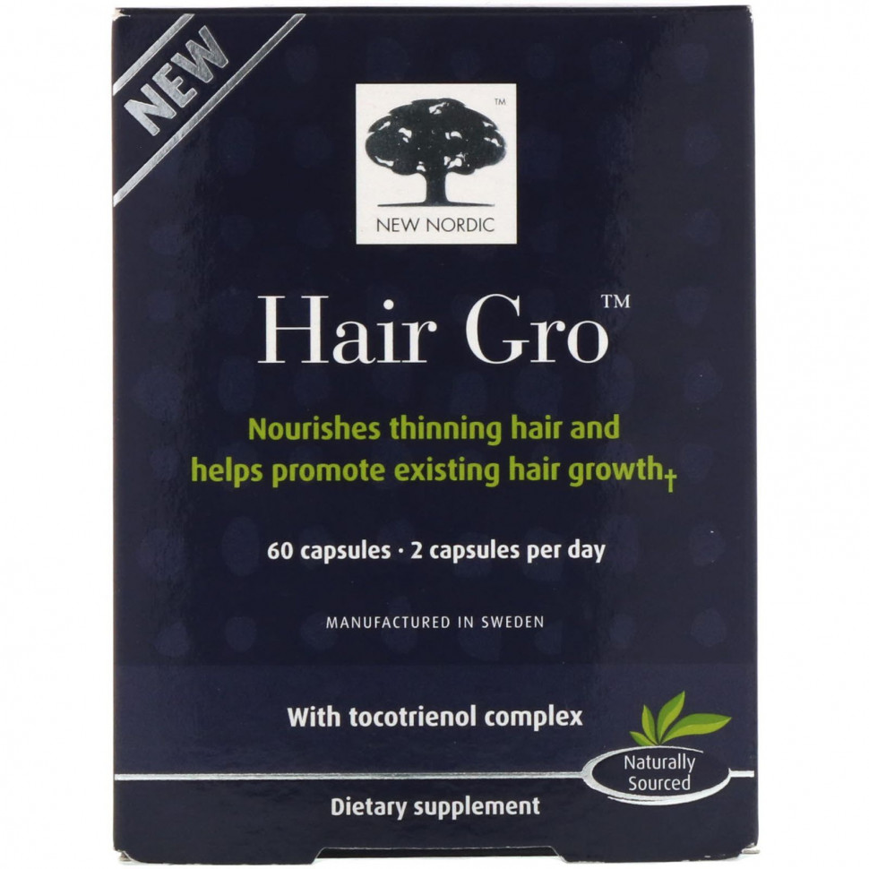 New Nordic, Hair Gro, 60     , -, 