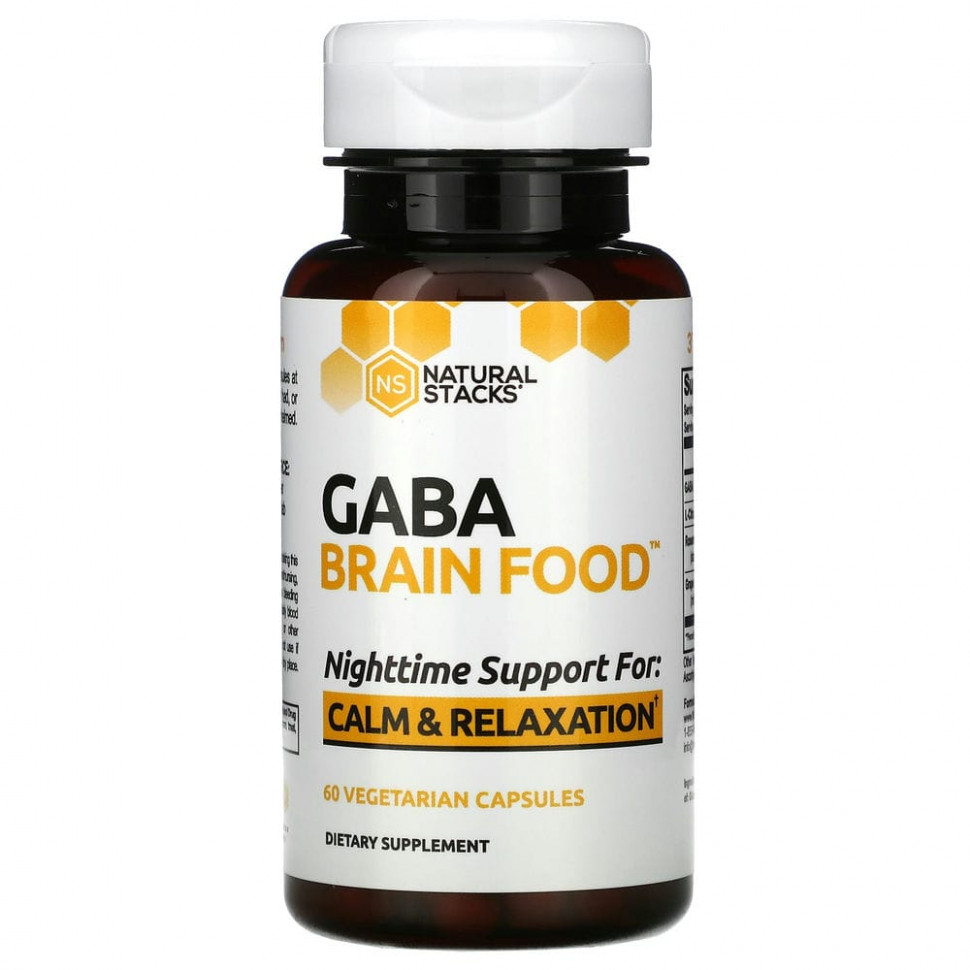 Natural Stacks, Brain Food, GABA,   , 60      , -, 