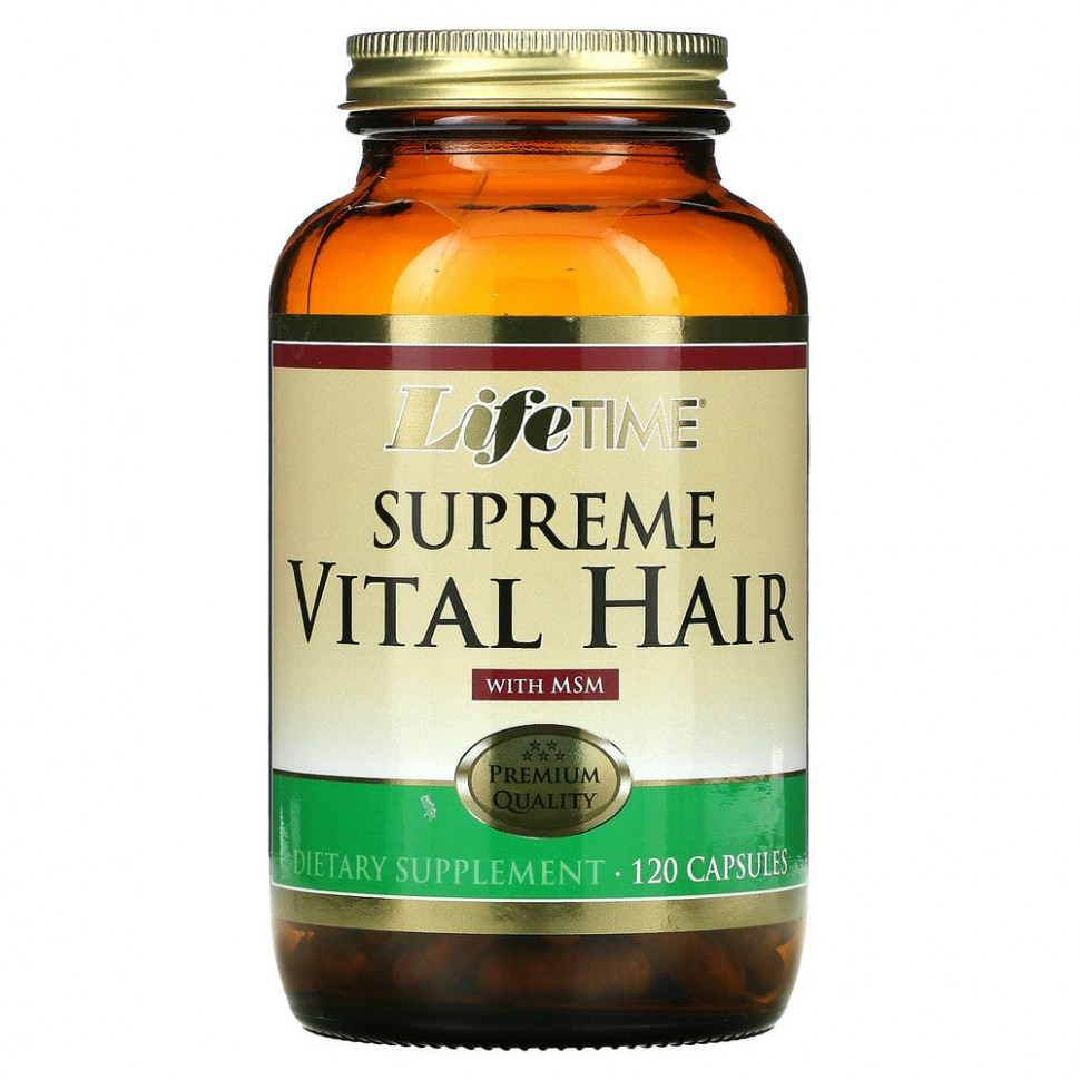 LifeTime Vitamins, Supreme Vital Hair  MSM, 120     , -, 