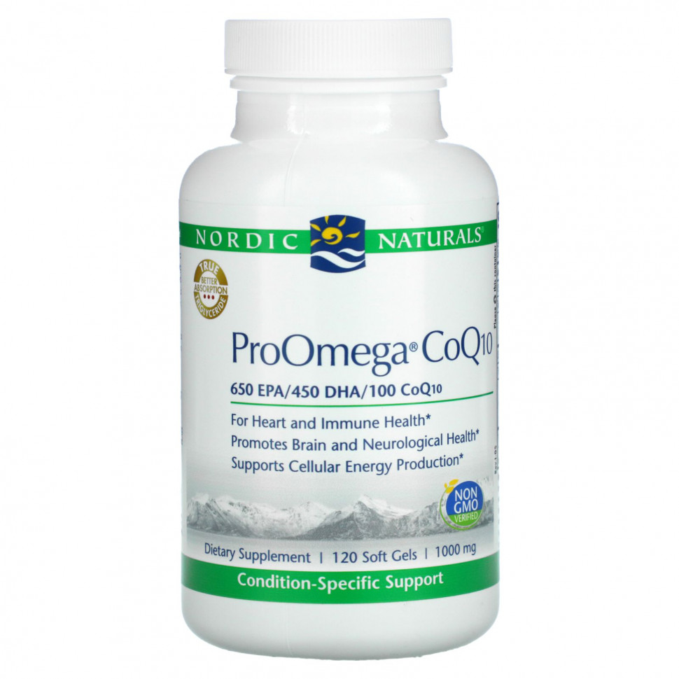 Nordic Naturals, ProOmega CoQ10, 1000 , 120      , -, 