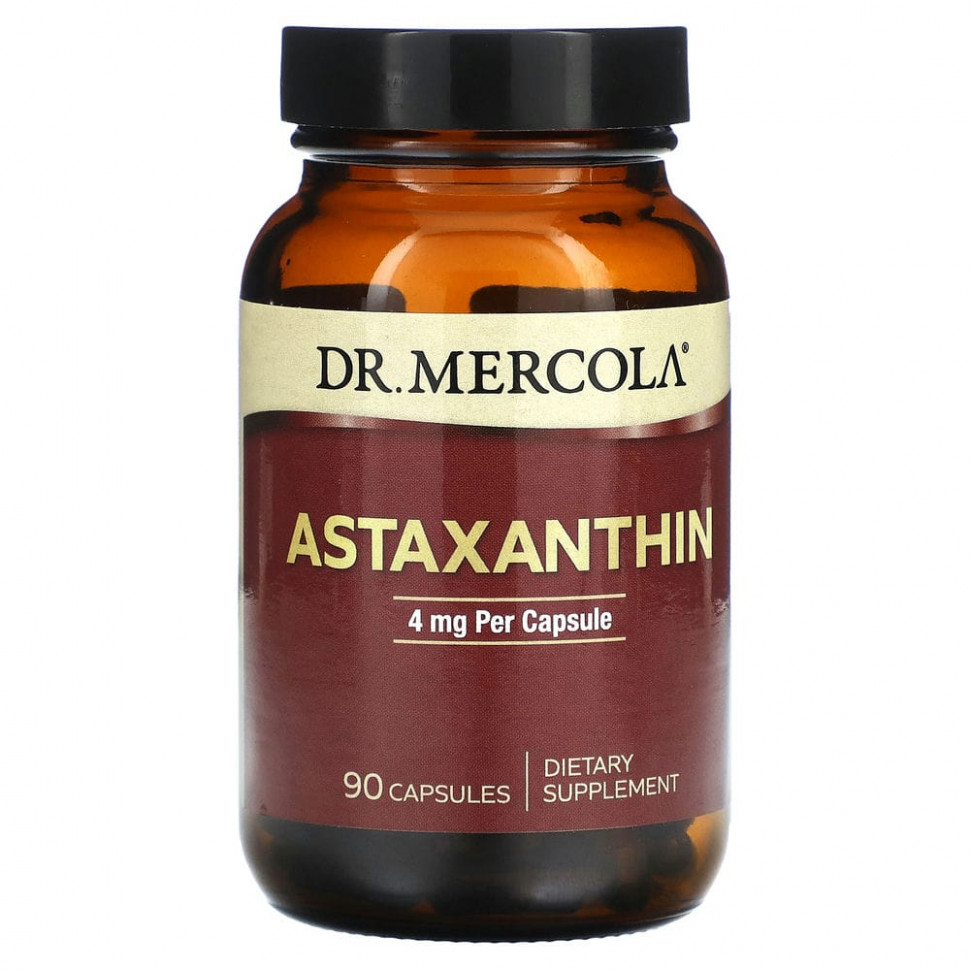 Dr. Mercola, Astaxanthin, 4 mg, 90 Capsules    , -, 