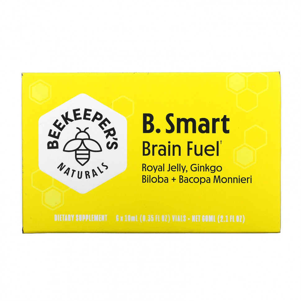 Beekeeper's Naturals, B. Smart Brain Fuel, 6   10  (0,35 . )    , -, 