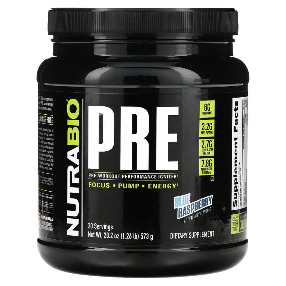 Nutrabio Labs, Pre-Workout Performance Igniter,   , 573  (1,26 )    , -, 