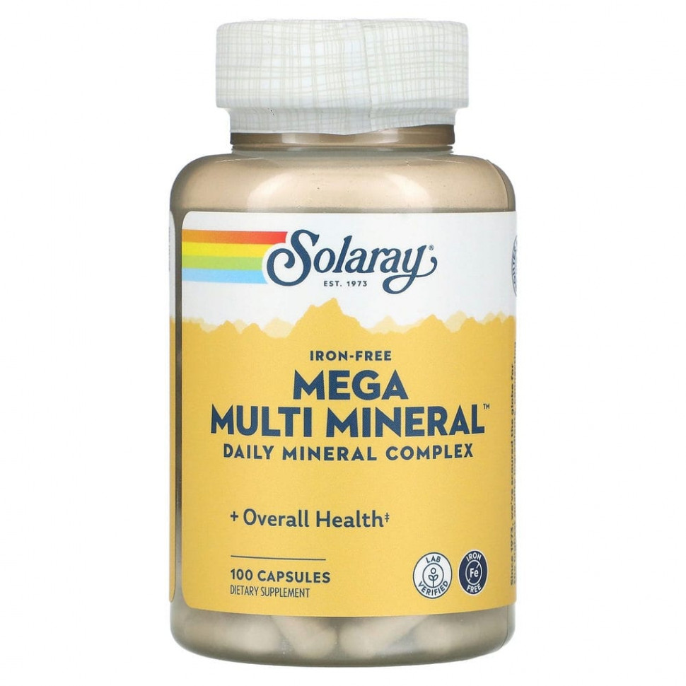 Solaray, Mega Multi Mineral,    , 100     , -, 